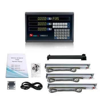 

Digital Readout Systems Display for Lathe Milling with 3pcs 5U Linear Encoders 400 500 600 700 800 900 1000mm TTL Output Signal
