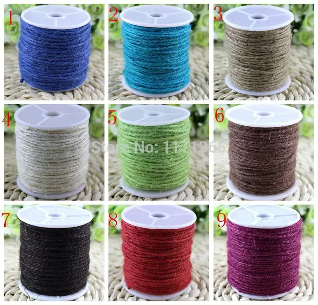 Hemp jute Rope Jute colored twine Cord for DIY/Decorative Handmade