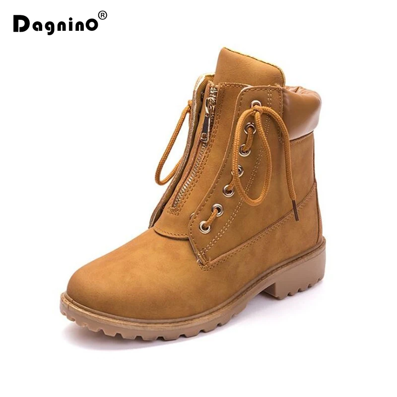 

New Autumn Women Martin Boots 2019 Winter Fashion Zipper Women's Brand Woman Ankle Botas Hard Outsole PU Leather Motocycle Shoes