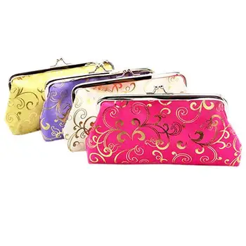 

Ethnic Women Dumpling Floral Wallet Card Holder Coin Purse Clutch Handbag Bag