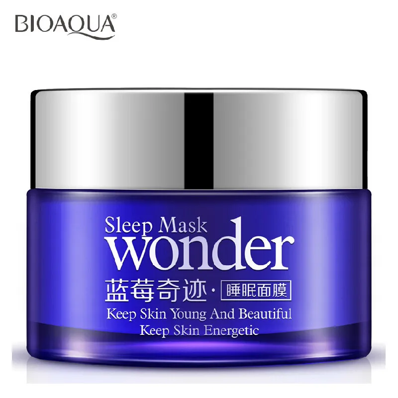 Голубика bioaqua чудо эссенция маска для сна контроль масла акне увлажняющий уход за кожей лица маска женская маска для лечения косметика