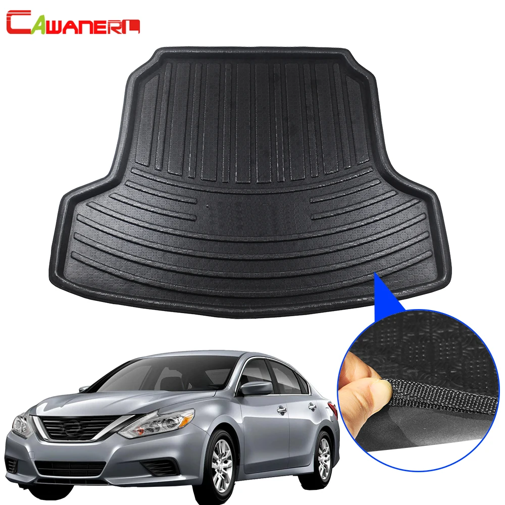 

Cawanerl Car Trunk Mat Floor Tray Boot Liner Tail Cargo Pad Luggage Kick Mud Carpet For Nissan Altima Teana (L33) 2013-2018