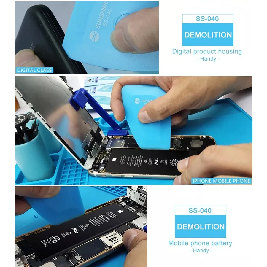 SUNSHINE SS-040 Anti-Static Disassembly Tool Openning Screen Phone Battery Pry Pick Handset Repair Toolr tweezers repair tool chip repair tool set watch repair tools
