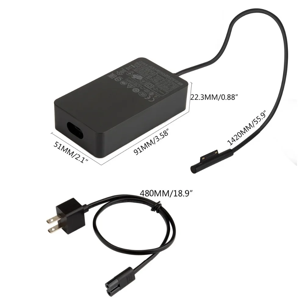 12V 2.58A 36W адаптер питания с 5V 1A USB портом переменного тока в постоянный переключатель зарядное устройство для microsoft Surface Pro 3 Pro 4 Pro 5