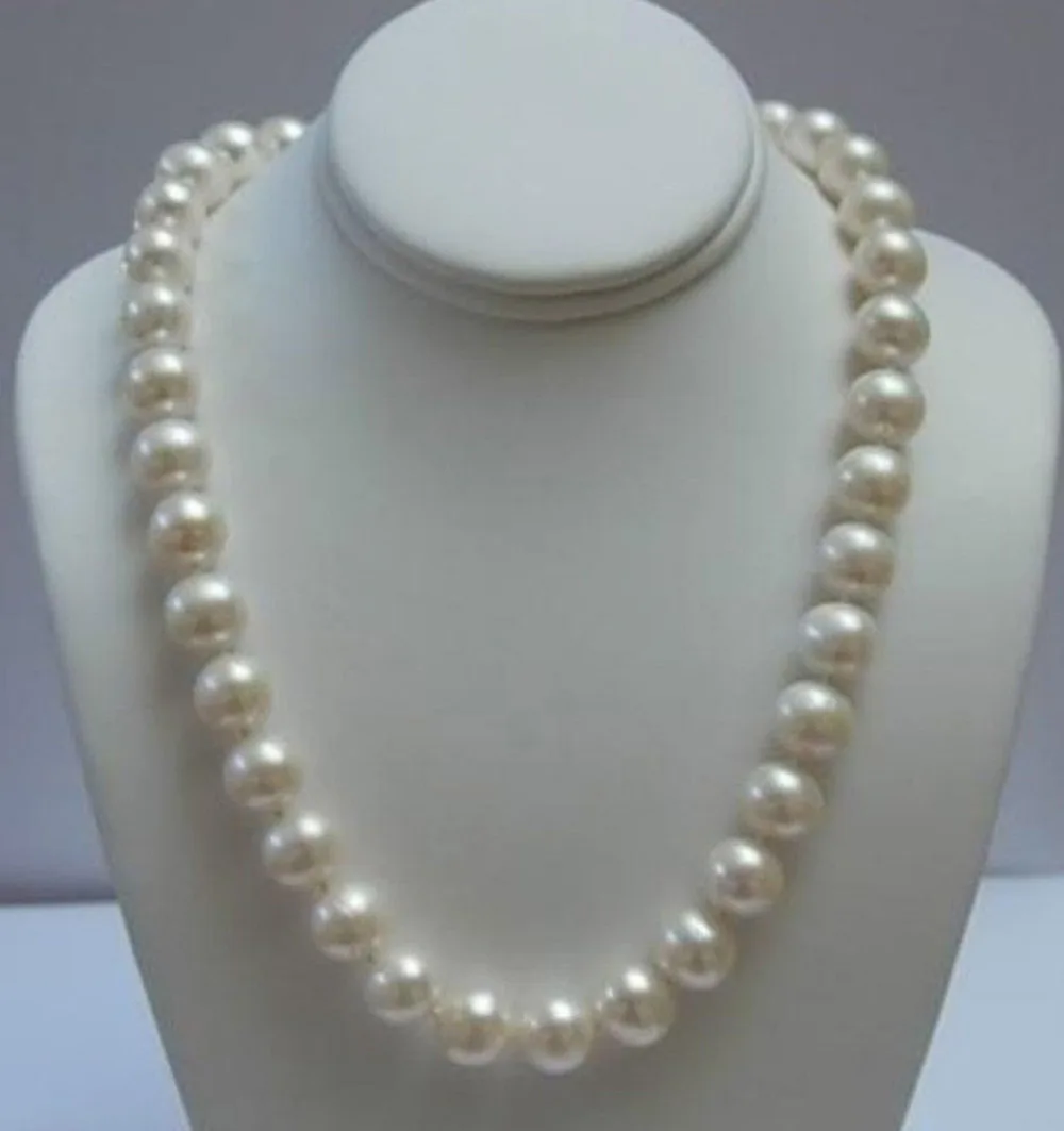 

ddh001974 REAL PEARL ELEGANT 11-12MM WHITE AKOYA PEARL NECKLACE 18 inches