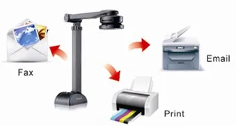 text scanner 5 million pixel Fast and Easy Document Camera/OCR Scanner for documents, cards, books,3D objects & High Definition Visualizer desktop scanner