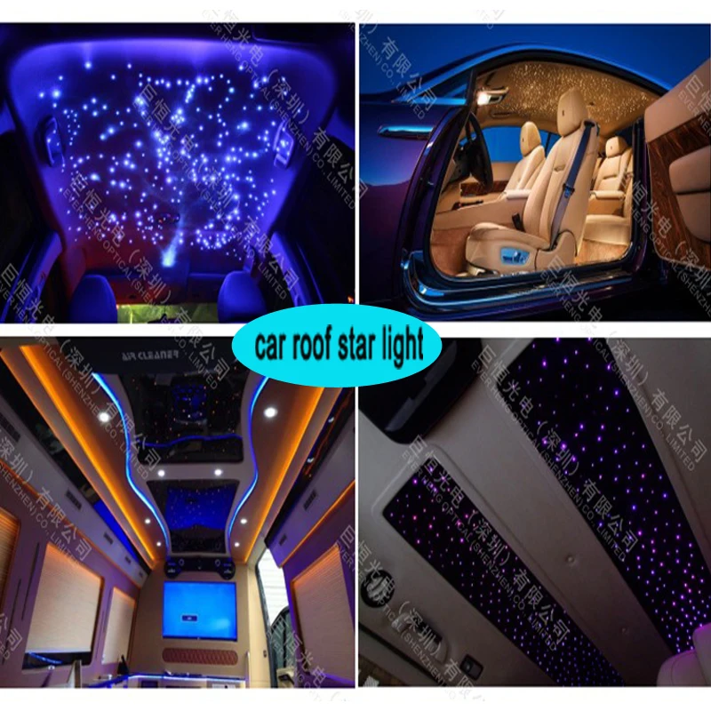 Free Shipping Car Use Dc12v 7w Rgb Led Fiber Optic Star Ceiling