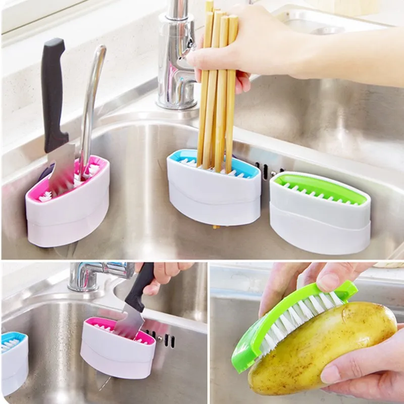 

Kitchen Cleaning Brush Cleaner Helper Cooking Tools Cutlery Cleaner Knife Fork Spoon Brush Rust Remover Clean Tool