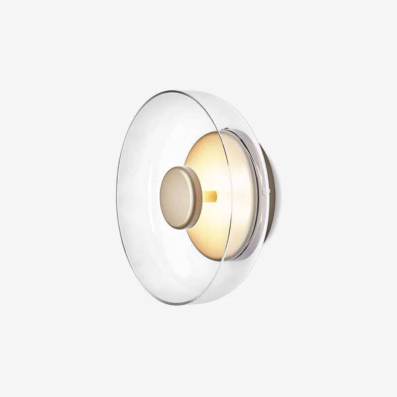  2019 New Style Bedside Bedroom Led Wall Lamp Light Glass Bowl Italy Loft Art Deco Study Dining Room - 33024465180