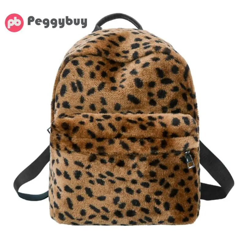 

Leopard Printed Backpack Casual Women Backpacks for Teenage Girls Travel Shoulder Bag Female School Bags Soft Rucksack Mochila