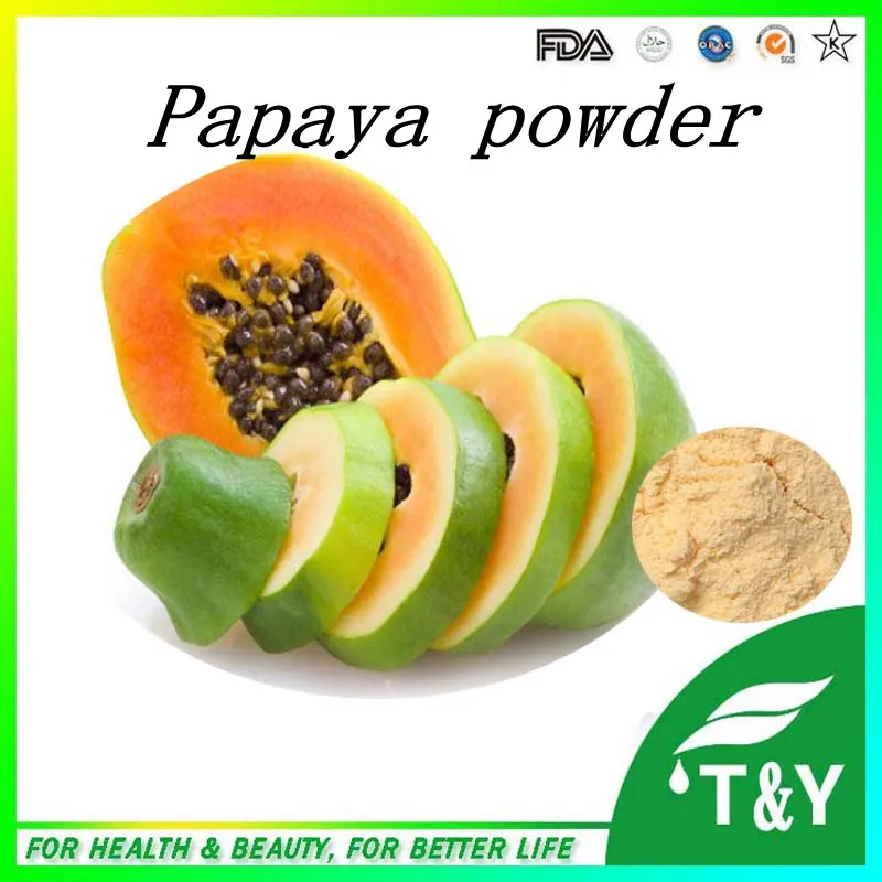 Wholesale 1000g lot 100% pure nature Papay Powder for diet supplyment free shipping