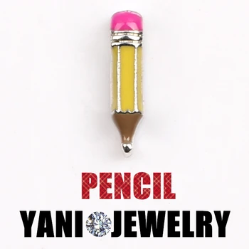 

F184 Free Shipping Pencil Charms Floating Locket Charms For Glass Locket 20pcs/lot