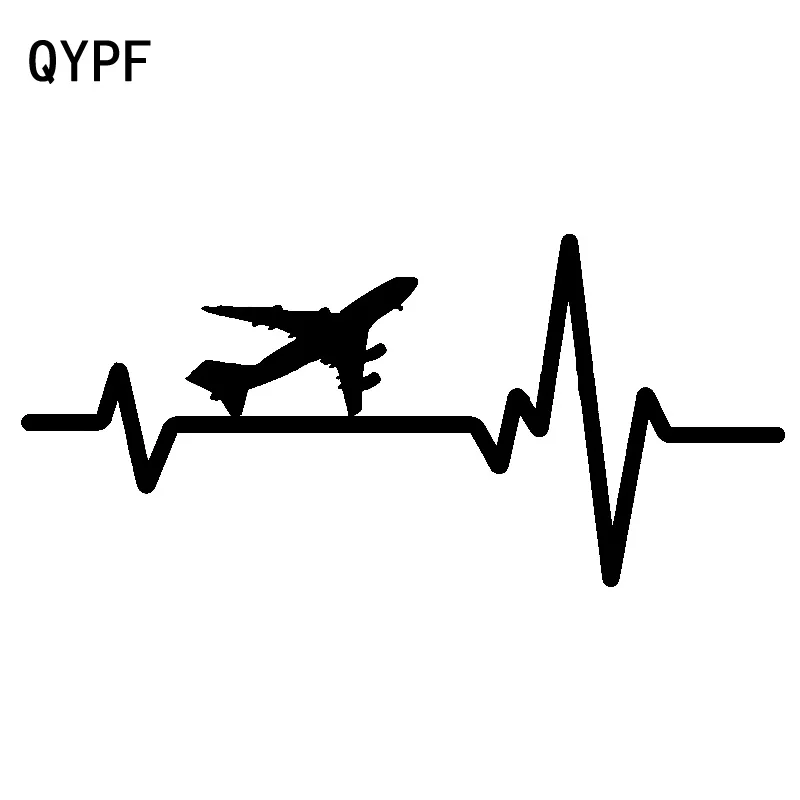 

QYPF 19cm*8.8cm Root Antenna Show The Rate Of Twists And Turns Airplane Vinyl Car Sticker New Decal Parts Pattern C18-0798