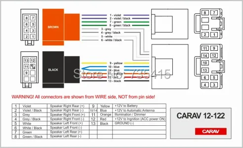 CARAV 07-003 Car Radio Installation Trim Fascia Panel