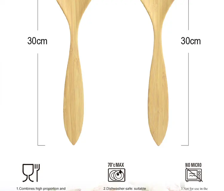 2 шт бамбуковое волокно 3 зуба салат руки Эко-дружественный бамбуковый Дерево Салат рука длинная ручка посуда многоразовые кухонные аксессуары дерево
