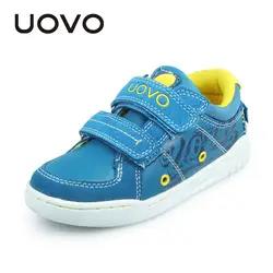 Uovo детские ботинки 2019 Весна путешествия моды Повседневное детская обувь для мальчиков спортивная обувь удобная школьная обувь кожаный