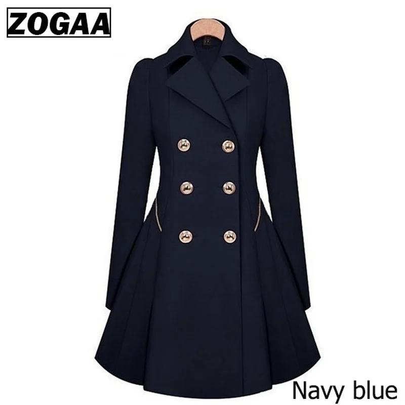 ZOGAA Brand Plus Size Trench Coat Women Autumn Women