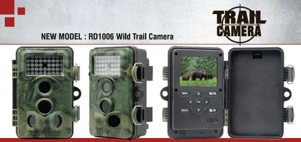 Tensdarcam охоты Камера Видео Скаутинг инфракрасный игры Камера s HD 12MP широкоугольный 0,5 s Время срабатывания RD1006