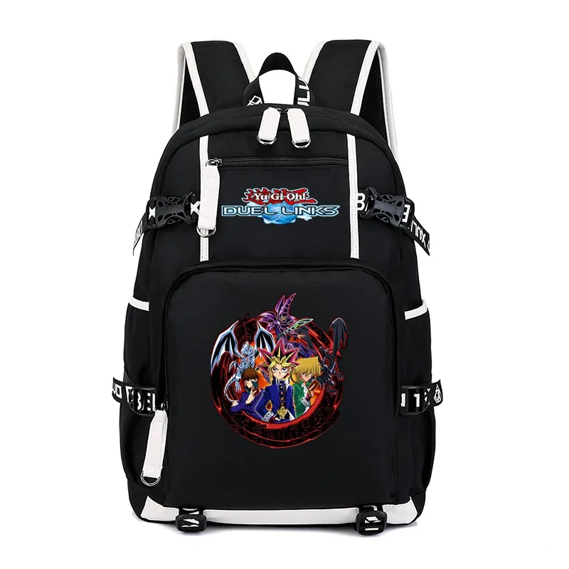 YOUXI03 Игровой рюкзак Yu-Gi-Oh школьная сумка Косплей Аниме голубые глаза белый дракон сумки унисекс черные плечевые сумки для ноутбука дорожные сумки - Цвет: YOUXI03