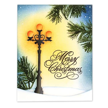 

Winter Street Lamp Metal Cutting Dies New2018 Stencils for DIY Scrapbooking Paper Cards Craft Making Decoration Christmas Dies