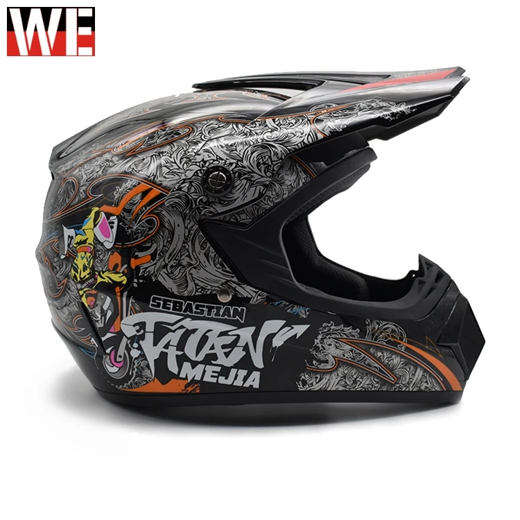 

WOSAWE Motorcycle Helmet Adult Motocross Off Road Helmet Dirt bike Downhill MTB Racing Helmet Full Face Head Protection Gear