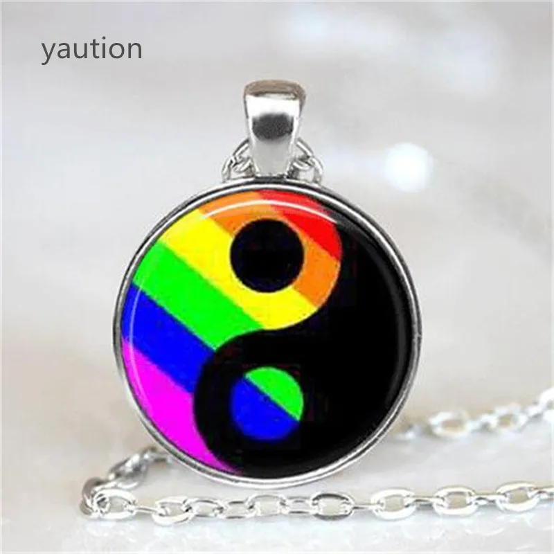 Гей гордыня ожерелье гей ювелирные изделия Ying Yang кулон украшения LGBT изделия|pendant