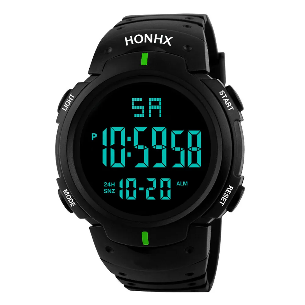  Mode männer LED Camping Out Digitale Quarz Military Luxus Sport Datum Uhren Männer LED Digital Acti