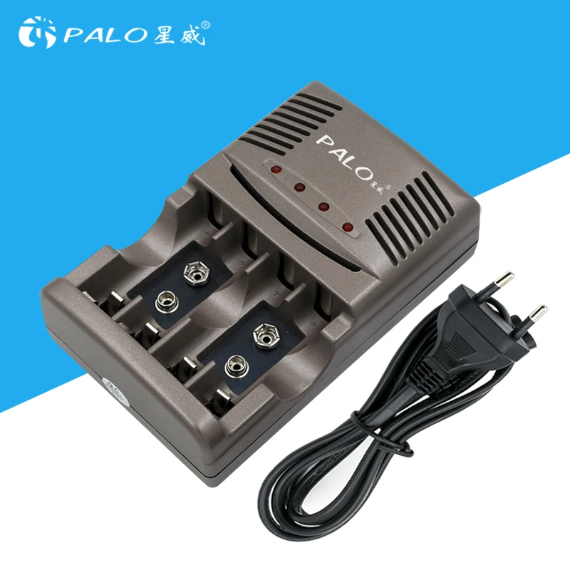 

Humanized Design Environmental Security Smart Charger with LED Display&Universal Plug to Charge forAA/AAA/9vRechargeable Battery