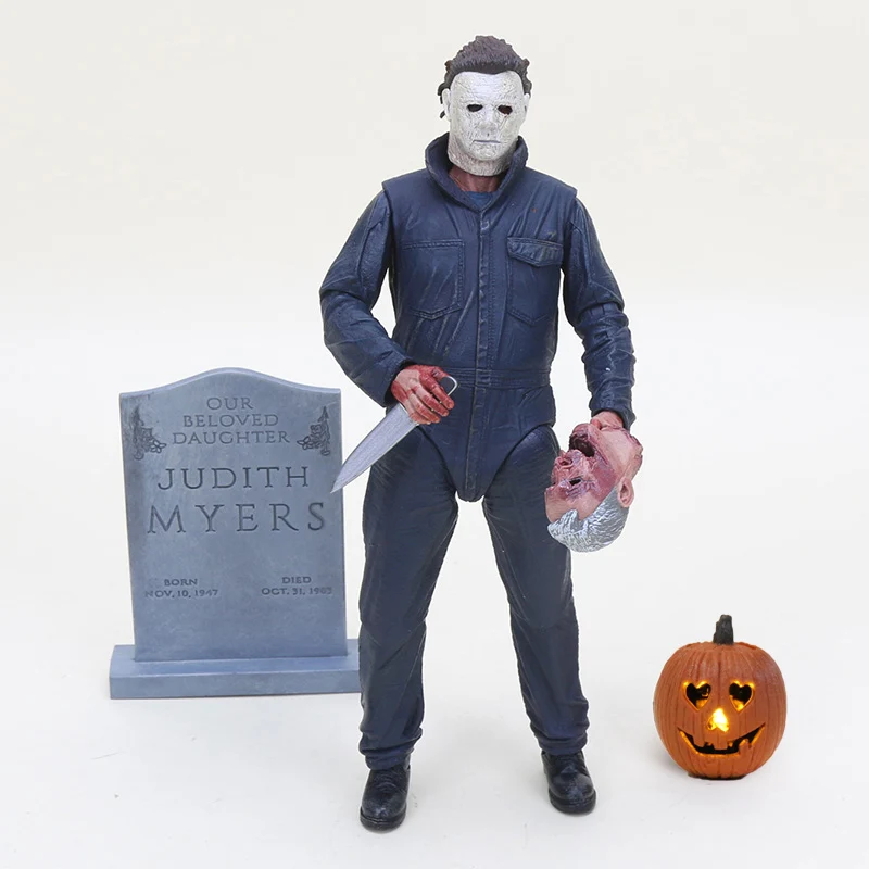 

18cm NECA Halloween Michael Myers With Knife Horror PVC Action Figure Model Toy