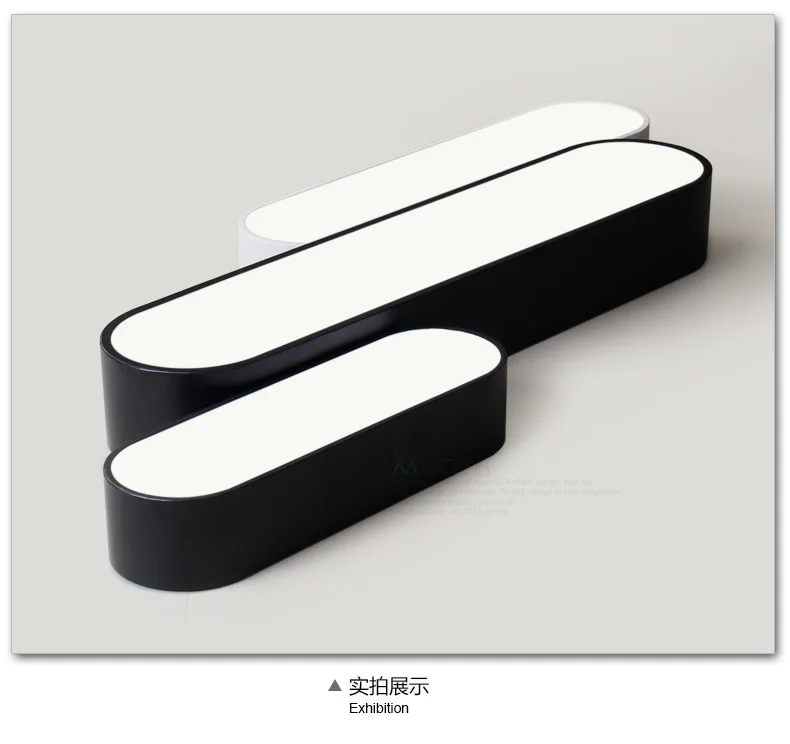 

Modern office lighting word LED ceiling lamps office lamp light adjustable rectangular lamps simple engineering lamp BG21