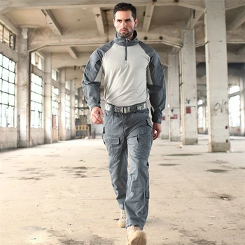 

New Jacket Man Army Military Tactical Sets Cargo Pants Uniform Waterproof Camouflage Tactical Military Combat Uniform
