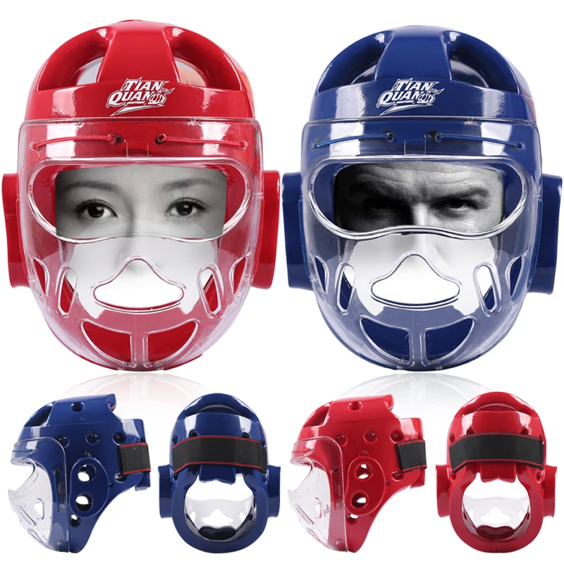 Taekwondo Helmet Karate Kickboxing Sanda Head Protection ITF WTF