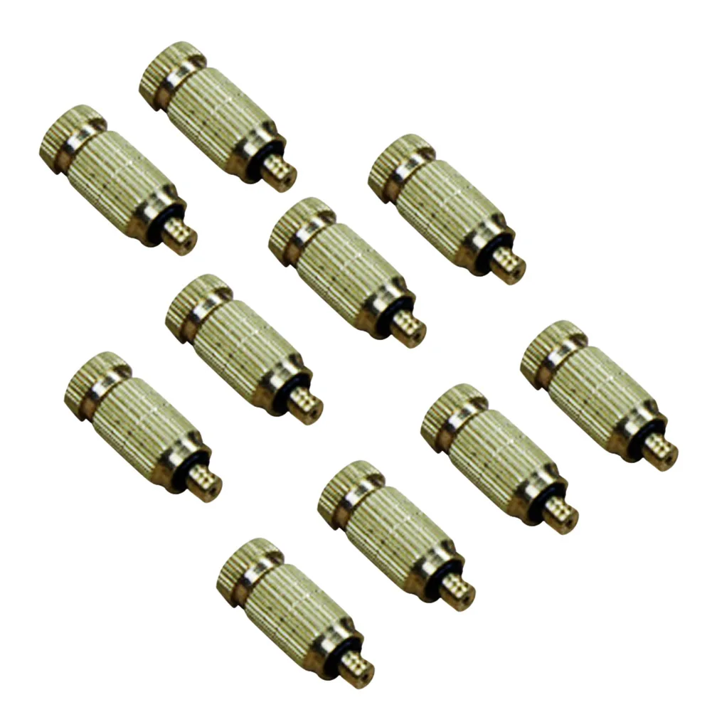 10pcs-high-pressure-brass-atomization-fog-mist-threaded-spray-sprinkler