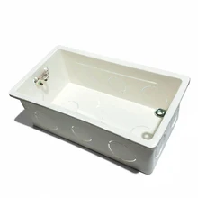 Delviz Wall Switch BOX Wall Socket Cassette,146mm Plastic Materials, For Wall Light Switch EU Standard Internal Mount socket box