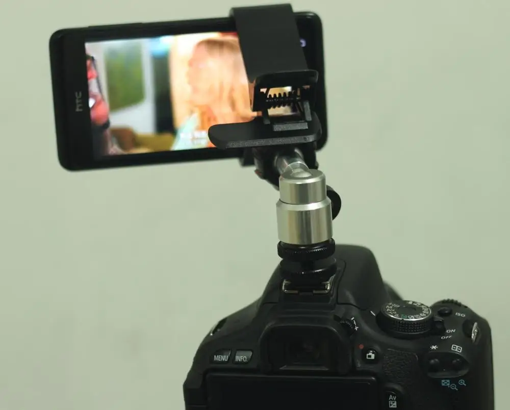 DSLR смартфон для внешней вспышки типа «Горячий башмак» Камера крепление для samsung Galaxy Note 2 S3 S4 зажим для мобильного телефона