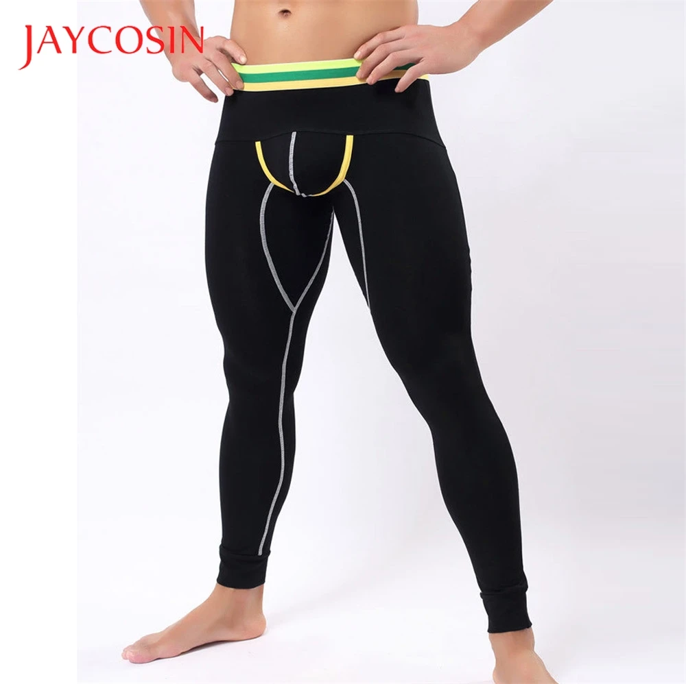 

JAYCOSIN Baselayer Underwear Warm Cotton Men's Legging Pants Thermal Trousers Autumn Winter Season Casual Daily Occasion