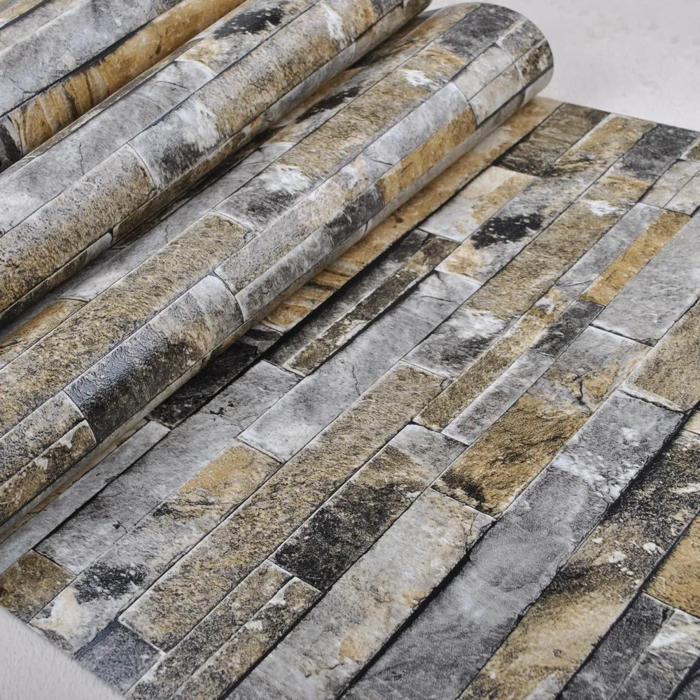 Online kopen wholesale 3d steen behang uit china 3d steen behang ...