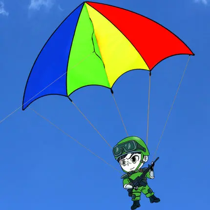 

New High Quality Tiger Kite / Tigers Parachute Carton kites With Handle And Line Good Flying So Cute