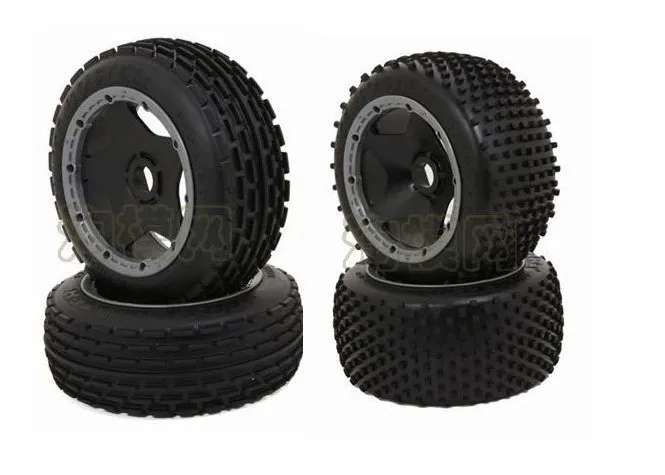 Комплект внедорожных колес baja 5b 2 передних/2 задних колеса для HPI rovan KM|baja 5b|baja wheelbaja
