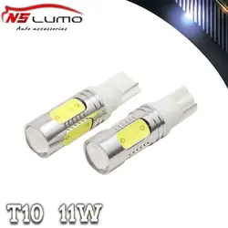 Newsun 1x T10 W5W LED 11 Вт автомобилей LED 12 В Клин лампы Авто двери Лампы для мотоциклов задние светодиодные t10 лампы 12 В Белый Ксеноновые парковка