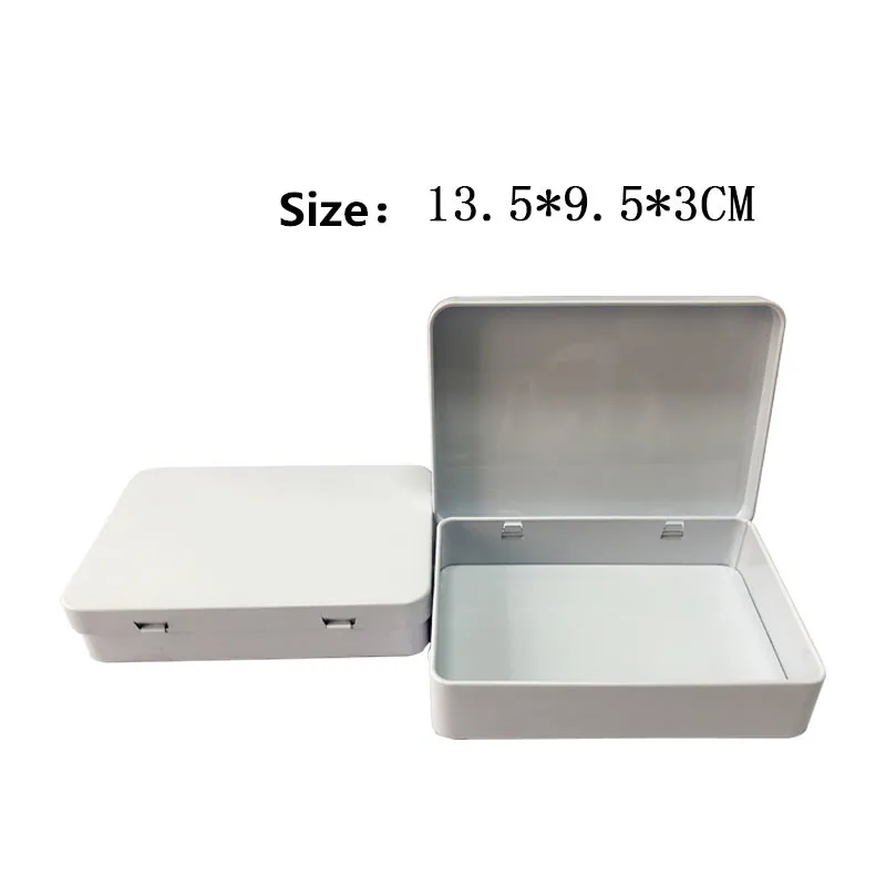

135x95x30mm rectangular tin box 5 inch photo passport storage tin box Eye shadow box