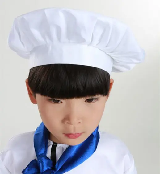Белая шапка шеф-повара Шеф-повар шапка для косплея колпак шеф-повара для детей униформа для ресторана chef hat