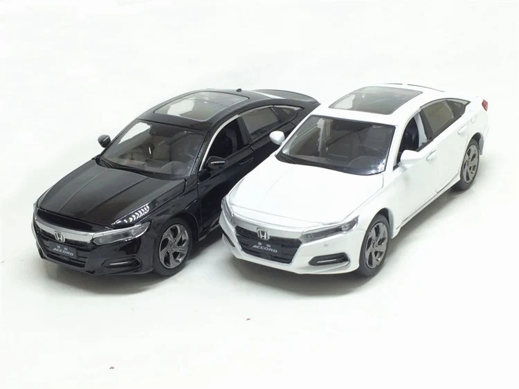 1/32 масштаб Honda Accord модель автомобиля игрушечный звуковой светильник литой под давлением металлический оттягивающий назад модель автомобиля игрушка для коллекции подарков