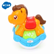 HOLA 3105B Baby Toys Sliding Horse with Cheering Songs & 3 models & Flashing Lights & Funny Sound for Toddler 6 months HOLA 3105B Baby Toys Sliding Horse with Cheering Songs & 3 models & Flashing Lights & Funny Sound for Toddler 6 months