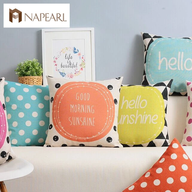 

Fresh polka dot american multicolour car piaochuang cushion set sofa fluid pillow