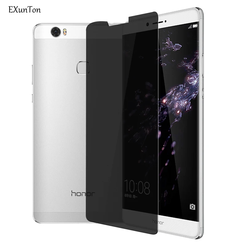 

EXUNTON For Huawei Honor 8 Lite Anti Spy Privacy Tempered Glass Screen Protector For Huawei P8 Lite Phone Black Protective Film