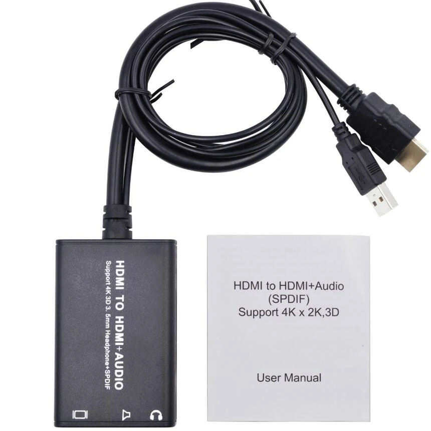 Новые HDMI аудио сплиттер HD конвертер HDMI к HDMI аудио эксрактор кабель Switcher для портативных ПК HDTV проектор 4 К 3D