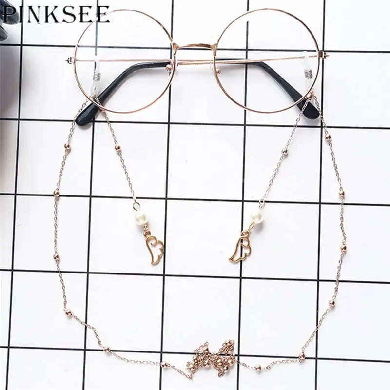 PINKSEE очки для чтения с цепочкой ремешок держатель очков металлическая цепочка