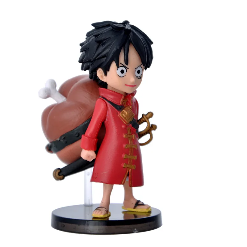 9pcs 6pcs 7pcs ONE PIECE Action Figures Luffy Nami Chopper Brook Golden Lion PVC Figure Collection Dolls Toy for Children (5)