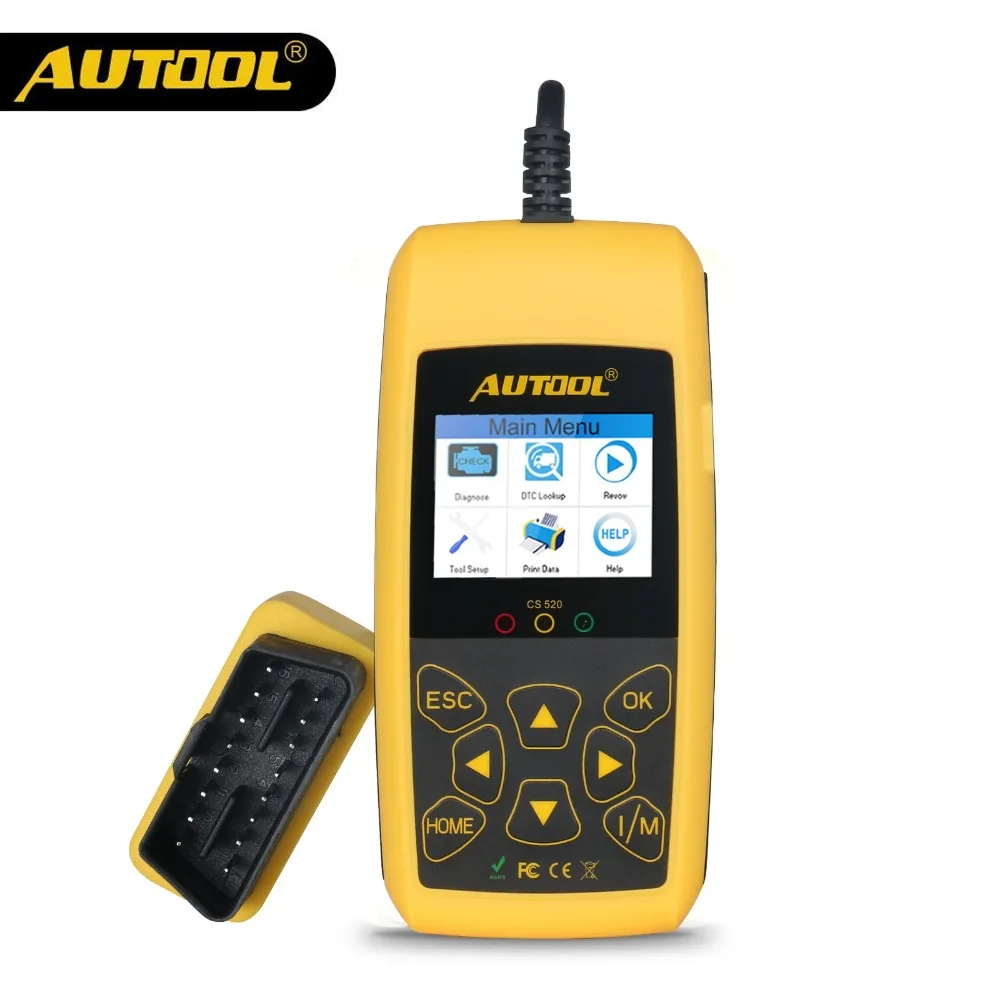 AUTOOL CS520 OBD2 Scanner Automotive Car OBD 2 Code Reader CAN BUS Auto Scan Digital Diagnostic Tool LED Dispaly Key DIY Use AUTOOL CS520 OBD2 Scanner Automotive Car OBD 2 Code Reader CAN BUS Auto Scan Digital Diagnostic Tool LED Dispaly Key DIY Use